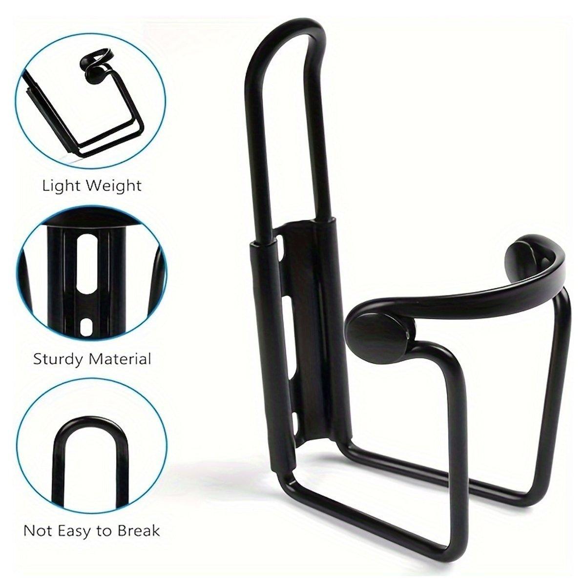 Durable Aluminum Alloy Water Bottle Holder for MTB Bike Bicycle Cycling Cage - Black V528-CAGES-BLACK-343912