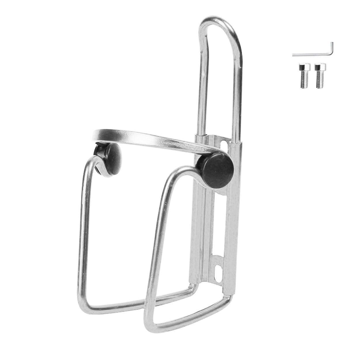 Durable Aluminum Alloy Water Bottle Holder for MTB Bike Bicycle Cycling Cage - Silver V528-CAGES-SILVER-330402
