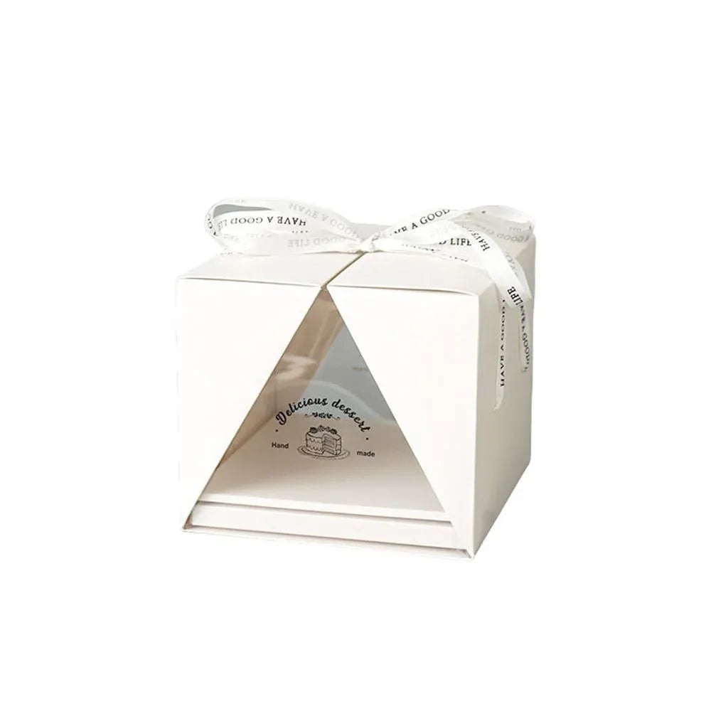 10x Clear Cake Box Set 4 6 8 Inch Durable Versatile Display Packaging Containers - 10pcs-4inch V528-CAKE-BOX-10PCS-4C-200240