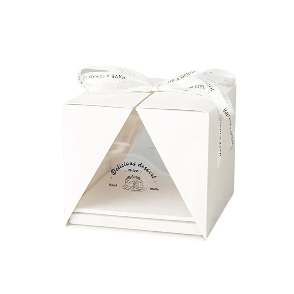 10x Clear Cake Box Set 4 6 8 Inch Durable Versatile Display Packaging Containers - 10pcs-6inch V528-CAKE-BOX-10PCS-6C-359972