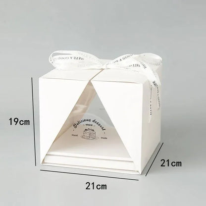 10x Clear Cake Box Set 4 6 8 Inch Durable Versatile Display Packaging Containers - 10pcs-6inch V528-CAKE-BOX-10PCS-6C-359972