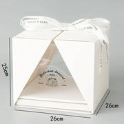 10x Clear Cake Box Set 4 6 8 Inch Durable Versatile Display Packaging Containers - 10pcs-6inch V528-CAKE-BOX-10PCS-6C-359972