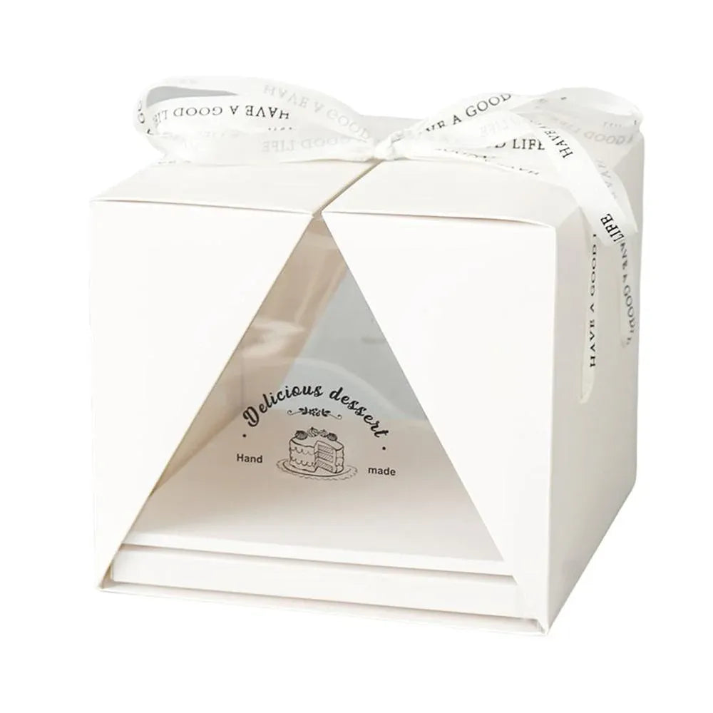 10x Clear Cake Box Set 4 6 8 Inch Durable Versatile Display Packaging Containers - 10pcs-8inch V528-CAKE-BOX-10PCS-8C-854991