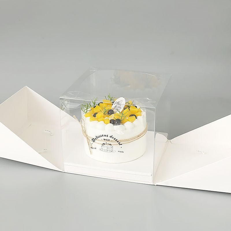 10x Clear Cake Box Set 4 6 8 Inch Durable Versatile Display Packaging Containers - 10pcs-8inch V528-CAKE-BOX-10PCS-8C-854991