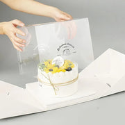 10x Clear Cake Box Set 4 6 8 Inch Durable Versatile Display Packaging Containers - 10pcs-8inch V528-CAKE-BOX-10PCS-8C-854991