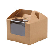 25pcs Portable Cupcake Packaging Box with Transparent Window for Easy Opening - Marble-2Cup V528-CAKE-BOX-MARBLE-25PCS-2-812274