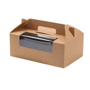 25pcs Portable Cupcake Packaging Box with Transparent Window for Easy Opening - Marble-2Cup V528-CAKE-BOX-MARBLE-25PCS-2-812274