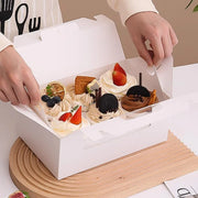 25pcs Portable Cupcake Packaging Box with Transparent Window for Easy Opening - Marble-4Cup V528-CAKE-BOX-MARBLE-25PCS-4-115260