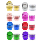200 Pcs Colored Baking Paper Cupcake Trays Muffin Liners for Party Baking - Rose Gold V528-CAKE-CUP-200PCS-ROSE-RED-807458