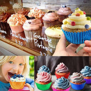200 Pcs Colored Baking Paper Cupcake Trays Muffin Liners for Party Baking - Rose Gold V528-CAKE-CUP-200PCS-ROSE-RED-807458
