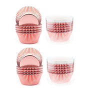 200 Pcs Colored Baking Paper Cupcake Trays Muffin Liners for Party Baking - Rose Gold V528-CAKE-CUP-200PCS-ROSE-RED-807458