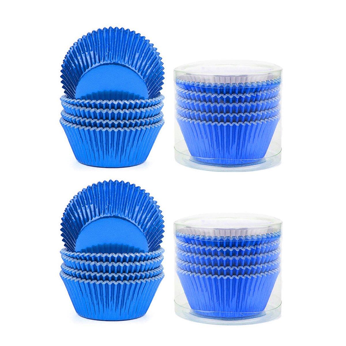 200 Pcs Colored Baking Paper Cupcake Trays Muffin Liners for Party Baking - Rose Gold V528-CAKE-CUP-200PCS-ROSE-RED-807458