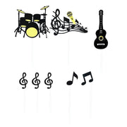 Music Notes Violin Cake Decoration Materials Birthday Cake Topper Inserts - 1 V528-CAKE-DECORATION-NOTE-5BAG-775063