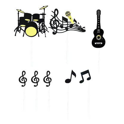 Music Notes Violin Cake Decoration Materials Birthday Cake Topper Inserts - 1 V528-CAKE-DECORATION-NOTE-5BAG-775063
