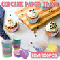 300pcs Gradient Colour Cupcake Paper Cases Baking Moulds Muffin Liners Set V528-CAKE-PAPER-HOLDER-300PCS-471335