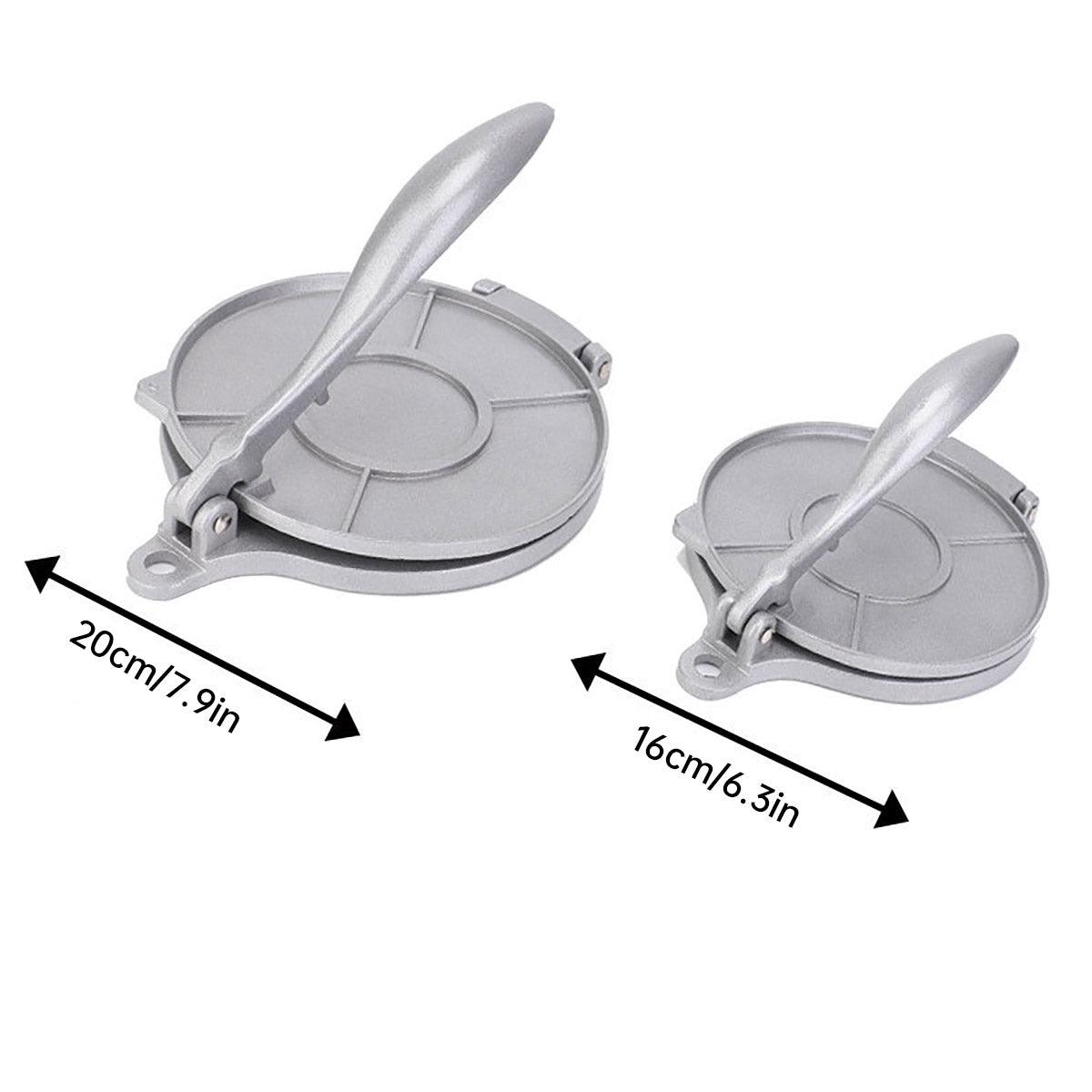 16/20cm Premium Tortilla Press Flat Bread Maker Taco Roti Chapati Health Food - Black-16cm V528-CAKE-PRESS-BLACK-16CM-361083
