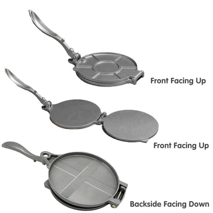 16/20cm Premium Tortilla Press Flat Bread Maker Taco Roti Chapati Health Food - Black-20cm V528-CAKE-PRESS-BLACK-20CM-473219
