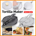 16/20cm Premium Tortilla Press Flat Bread Maker Taco Roti Chapati Health Food - Silver-20cm V528-CAKE-PRESS-SILVER-20CM-349275