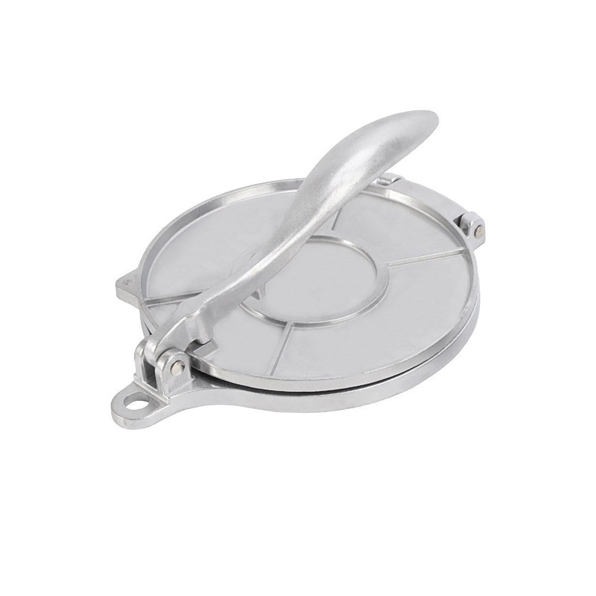 16/20cm Premium Tortilla Press Flat Bread Maker Taco Roti Chapati Health Food - Silver-20cm V528-CAKE-PRESS-SILVER-20CM-349275