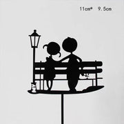 Happy Birthday Acrylic Cake Topper Cake Decoration Golden Silver Party - Silver-Crown V528-CAKE-TOPPER-5PS-SILVER-CROWN