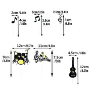 Music Notes Violin Cake Decoration Materials Birthday Cake Topper Inserts - 2 V528-CAKECANDLES-5BAGS-374461