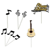 Music Notes Violin Cake Decoration Materials Birthday Cake Topper Inserts - 2 V528-CAKECANDLES-5BAGS-374461
