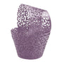 25pcs Laser Cut Cupcake Wrappers Wedding Party Baking Decorations in 8 Colours - Light Purple V528-CAKECUP-LIGHTPURPLE-25PCS-48117