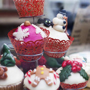 25pcs Laser Cut Cupcake Wrappers Wedding Party Baking Decorations in 8 Colours - Light Purple V528-CAKECUP-LIGHTPURPLE-25PCS-48117