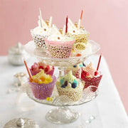25pcs Laser Cut Cupcake Wrappers Wedding Party Baking Decorations in 8 Colours - White V528-CAKECUP-WHITE-25PCS-10461