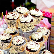 25pcs Laser Cut Cupcake Wrappers Wedding Party Baking Decorations in 8 Colours - White V528-CAKECUP-WHITE-25PCS-10461