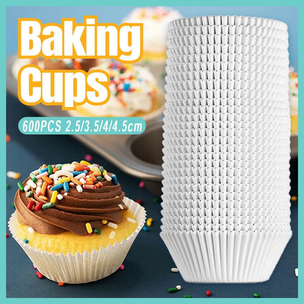 Patty Pans Muffin Cases Choc 600/Pk Cake Boards Cupcake Liners Boxes Baking Cups - 600PCS-3.5CM V528-CAKEPAPERCUP-8CM-600PCS-47832