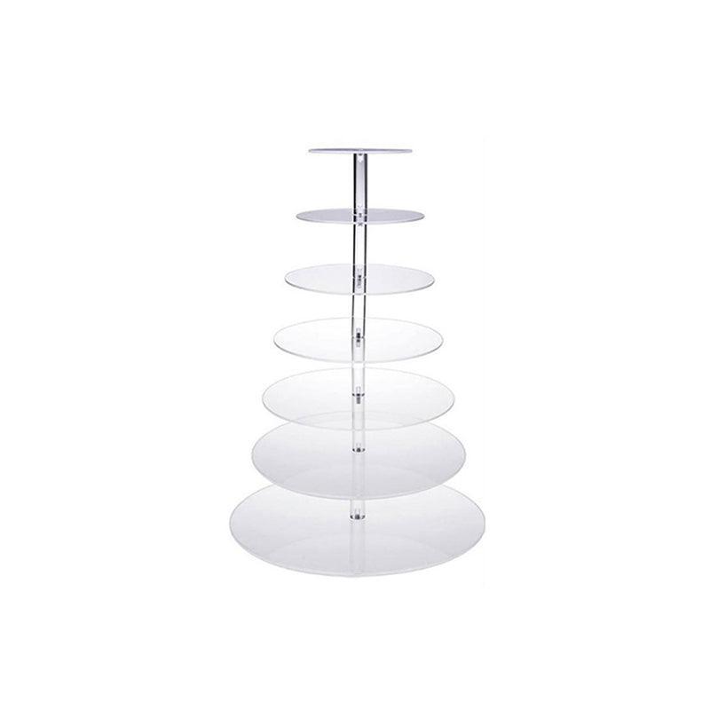Acrylic Cupcake Tower 3 4 5 6 7 Tier Clear Cake Stand for Wedding Party - 4 Tiers V528-CAKESTAND-4TIER-976911