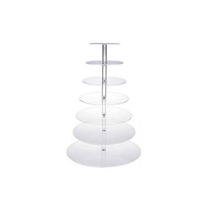 Acrylic Cupcake Tower 3 4 5 6 7 Tier Clear Cake Stand for Wedding Party - 4 Tiers V528-CAKESTAND-4TIER-976911
