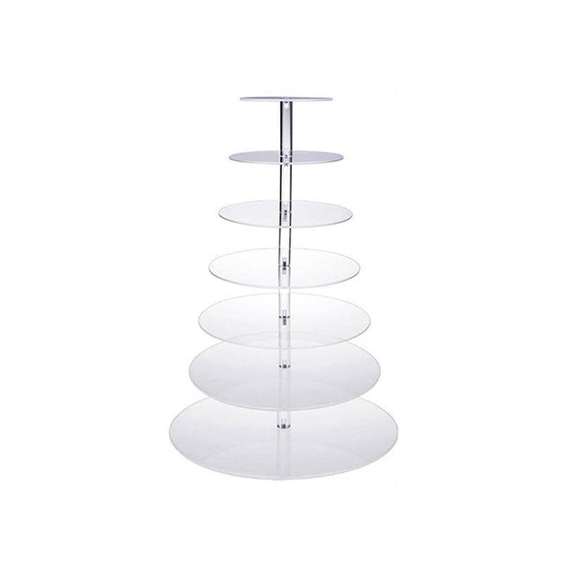 Acrylic Cupcake Tower 3 4 5 6 7 Tier Clear Cake Stand for Wedding Party - 4 Tiers V528-CAKESTAND-4TIER-976911