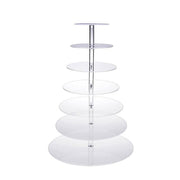 Acrylic Cupcake Tower 3 4 5 6 7 Tier Clear Cake Stand for Wedding Party - 5 Tiers V528-CAKESTAND-5TIER-330438