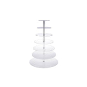 Acrylic Cupcake Tower 3 4 5 6 7 Tier Clear Cake Stand for Wedding Party - 6 Tiers V528-CAKESTAND-6TIER-971293