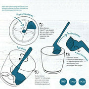Rotary Scraper Spatula Tool Compatible with Thermomix TM6 TM5 TM31 Mixing Bowl V528-CALOTTI-BLUE-64642