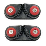 Rope Clamp Set 2PCS Aluminum Alloy Black Clip Plate Sailboat Kayak Canoe Outdoor V528-CAM-CLEATS-2PC-744757