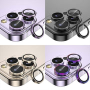 For iPhone 14/14 Plus Metal Camera Lens Glass Screen Protector - Purple V528-CAM14-PLUS-DARKPURPLE-972017