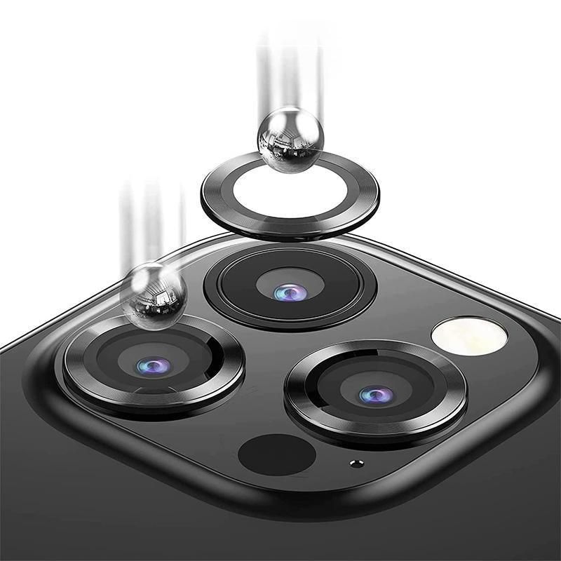 For iPhone 14/14 Plus Metal Camera Lens Glass Screen Protector - Purple V528-CAM14-PLUS-DARKPURPLE-972017