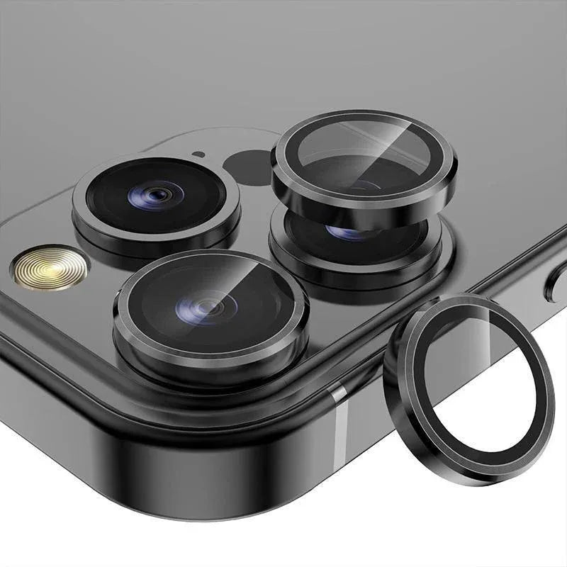 For iPhone 14/14 Plus Metal Camera Lens Glass Screen Protector - Gold V528-CAM14-PLUS-GOLD-535670