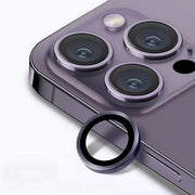 For iPhone 14/14 Plus Metal Camera Lens Glass Screen Protector - Gold V528-CAM14-PLUS-GOLD-535670