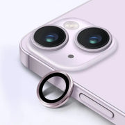 For iPhone 14/14 Plus Metal Camera Lens Glass Screen Protector - Light Puple V528-CAM14-PLUS-PURLE-383055