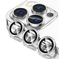 For iPhone 14/14 Plus Metal Camera Lens Glass Screen Protector - Silver V528-CAM14-PLUS-SILVER-222044