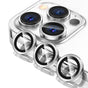 For iPhone 14/14 Plus Metal Camera Lens Glass Screen Protector - Silver V528-CAM14-PLUS-SILVER-222044
