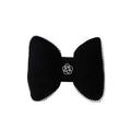 Black Bowknot Neck Pillow Plush Bow Tie Soft Plush Car Headrest Waist Support - Headrest V528-CAMELLIA-HEADREST-943564