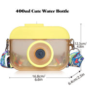 Plastic Camera Straw Mug Backpack Leak Proof Outdoor Travel Mug Hiking Camping V528-CAMERA-CUP-YELLOW-838517