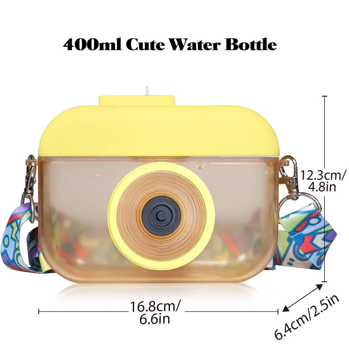 Plastic Camera Straw Mug Backpack Leak Proof Outdoor Travel Mug Hiking Camping V528-CAMERA-CUP-YELLOW-838517