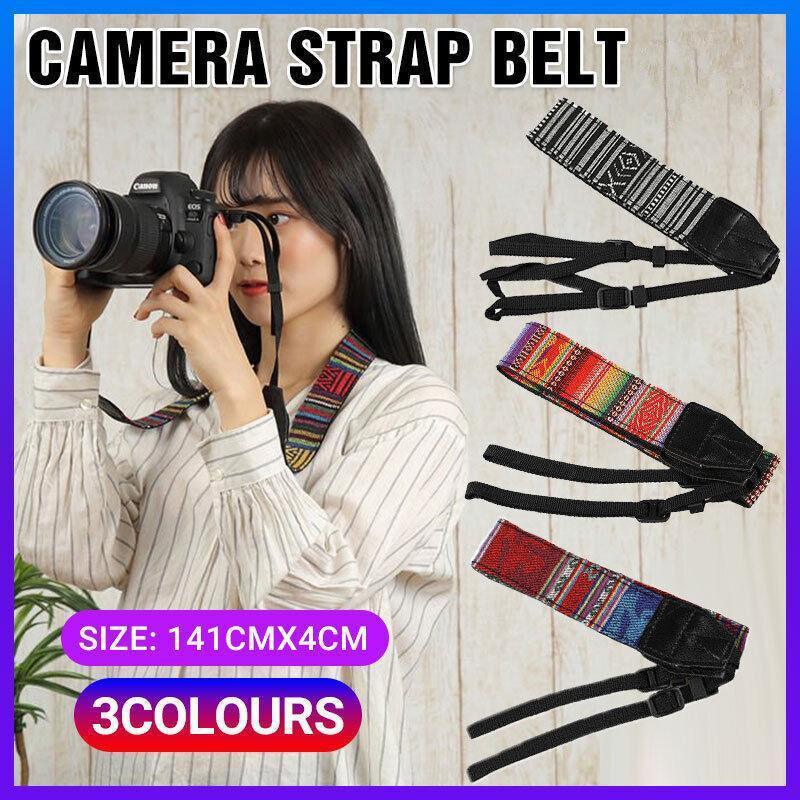 Camera Strap Compatible With Sony Nikon Olympus Dslr Canon Vintage Shoulder Neck - Blue V528-CAMERASTRAP-208-864734