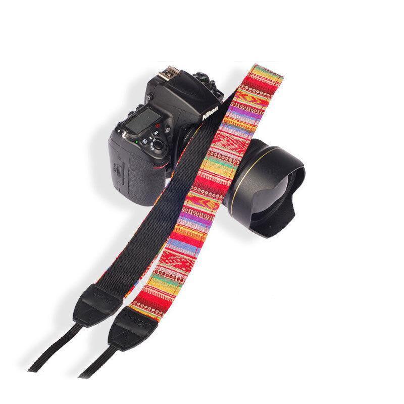 Camera Strap Compatible With Sony Nikon Olympus Dslr Canon Vintage Shoulder Neck - Blue V528-CAMERASTRAP-208-864734